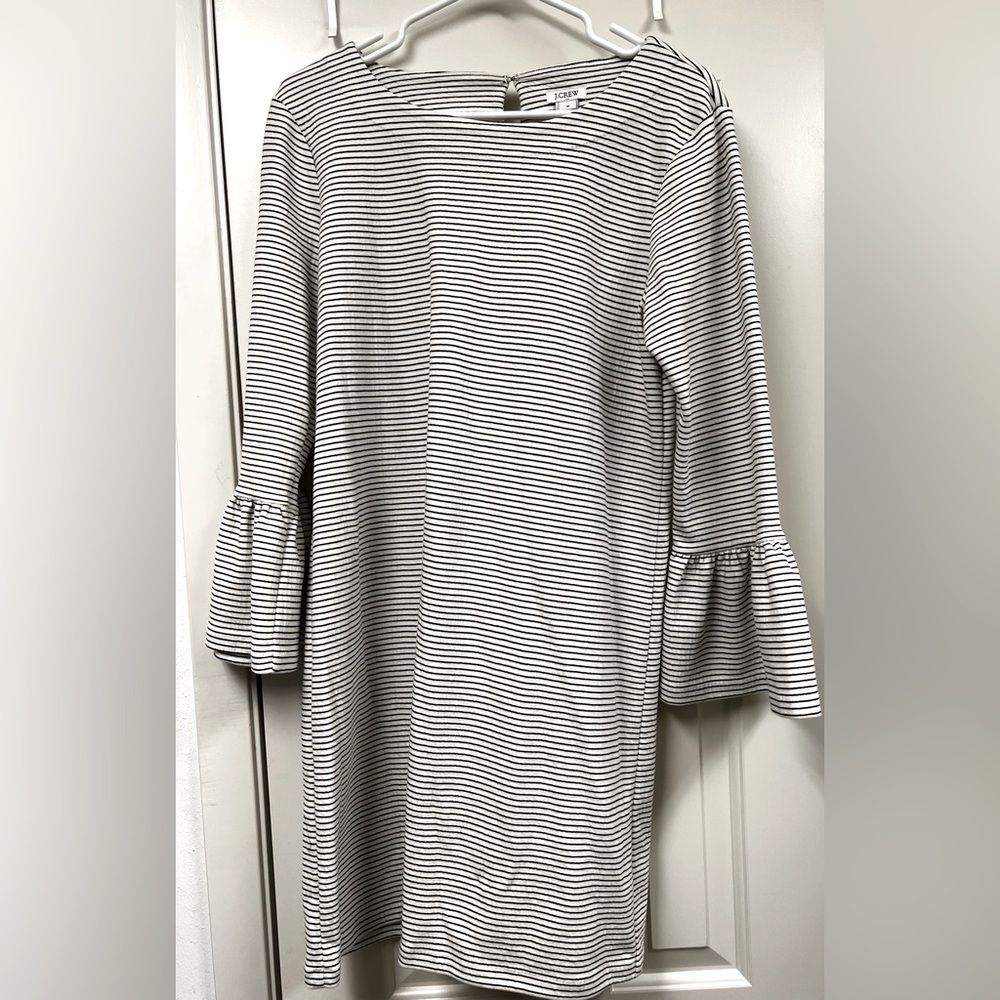 J Crew Cotton Long Sleeve Dress Size M